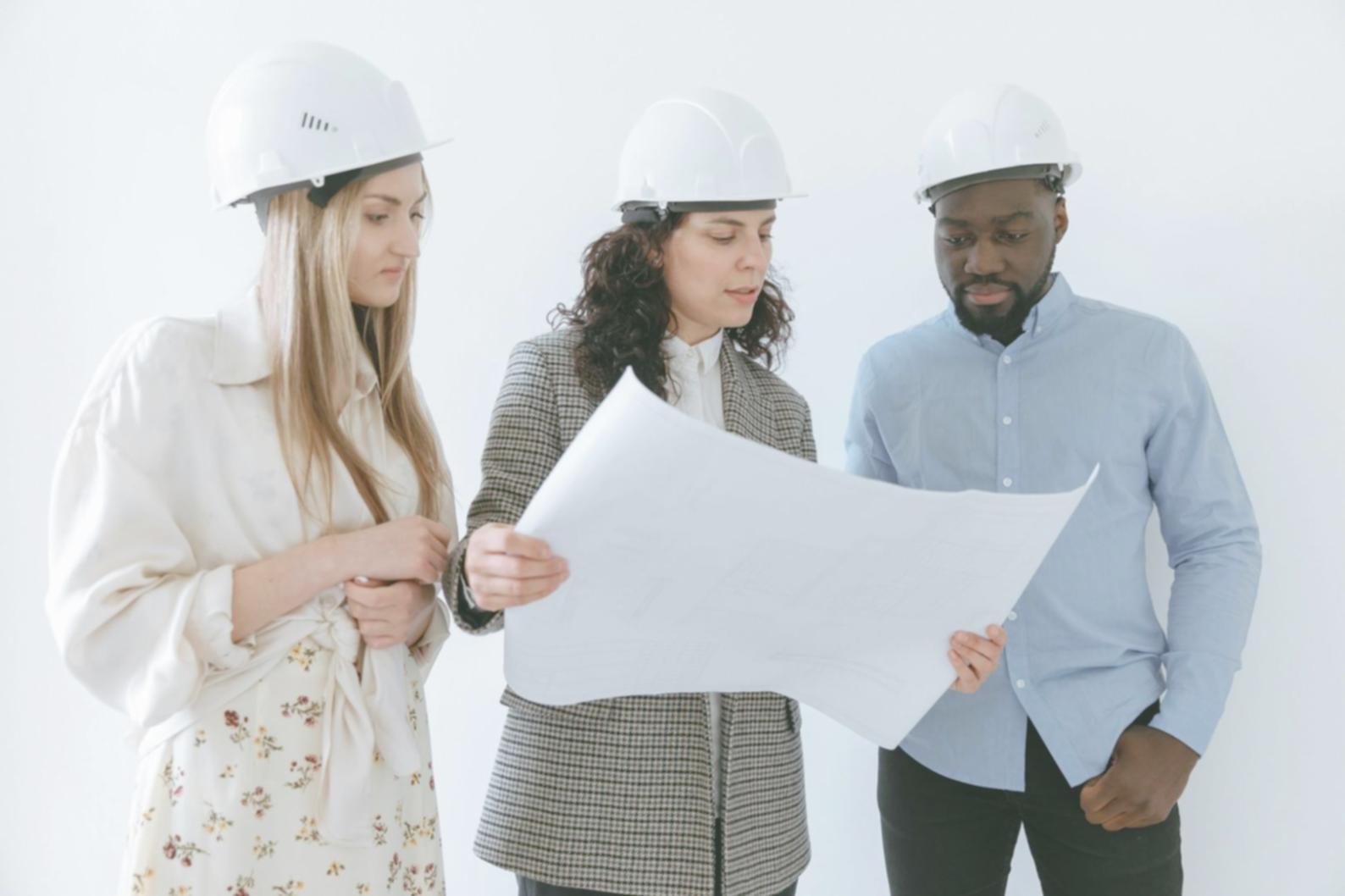 Real estate marketing strategy session with charts and data